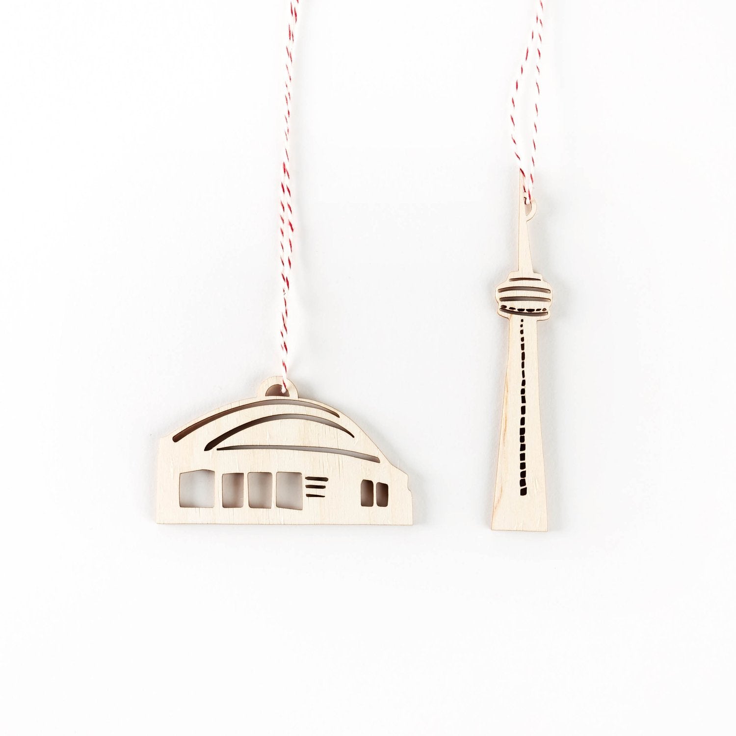 CN Tower and SkyDome Ornament Set