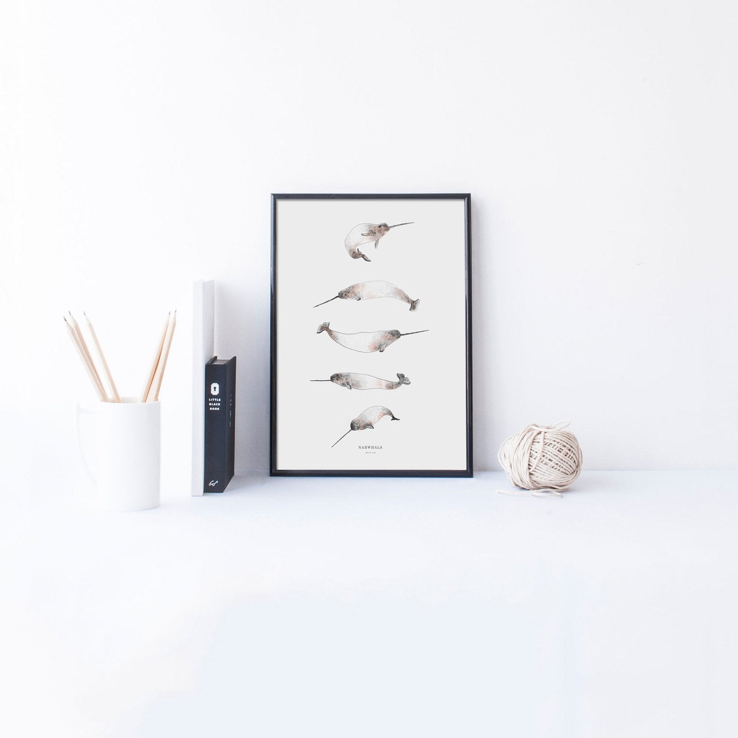 Narwhals 24x36" Art Print