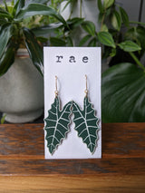 Alocasia Polly Leaf Earrings