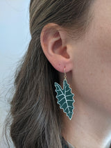 Alocasia Polly Leaf Earrings