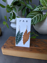 Alocasia Polly Leaf Earrings
