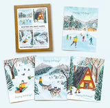 Holiday Assorted Box of 8 'Winter Nature'  Cards