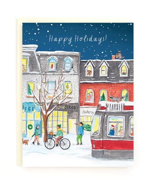 Paperhood - Queen St. Wrap Around Holiday Card