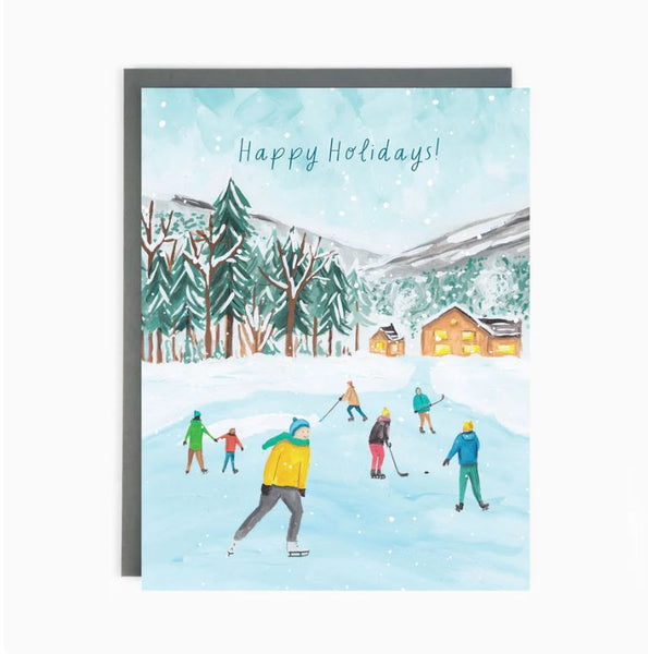 Paperhood - Skating Holiday Card