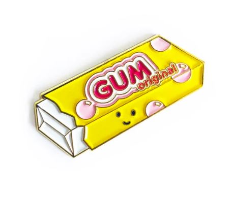 Queenies Cards - Bubble Gum Enamel Pin