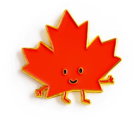Queenies Cards - Maple Leaf Enamel Pin