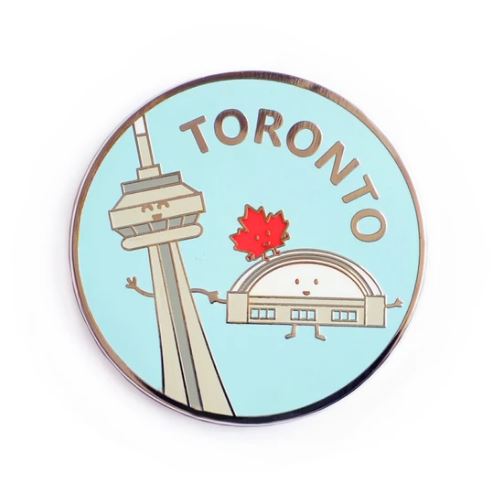 Queenies Cards - Toronto Enamel Pin