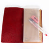 'Explore' Leather Bound Traveler's Notebook - Large Oxblood