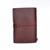 'Explore' Leather Bound Traveler's Notebook - Small Oxblood
