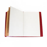 'Explore' Leather Bound Traveler's Notebook - Small Oxblood