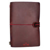 'Explore' Leather Bound Traveler's Notebook - Small Oxblood