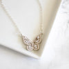 Tish - Rhinestone Butterfly Necklace