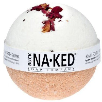 Buck Naked - Rose with Morrocan Red Clay Bath Bomb