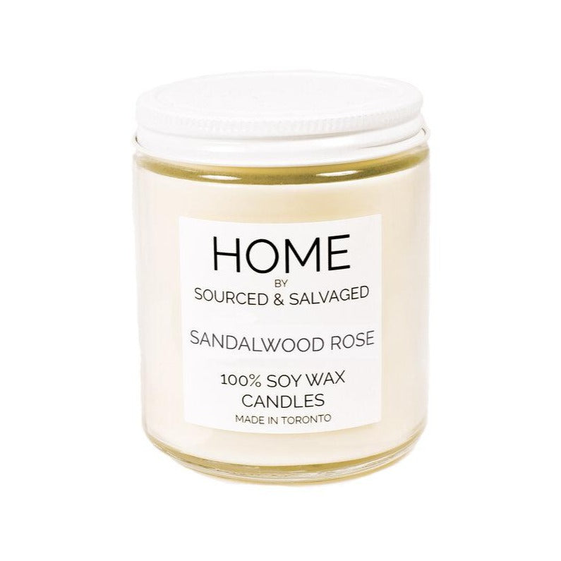 Sourced & Salvaged Soy Candle - Sandalwood Rose