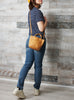 'Snappi' Mini Tote - Pine Green