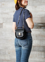 'Summit' Classic Mini Saddle Bag - Black