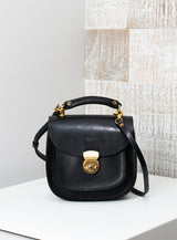 'Summit' Classic Mini Saddle Bag - Black