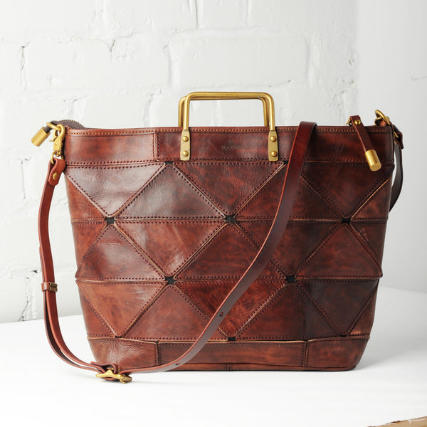 Origami Large Tote - Chestnut
