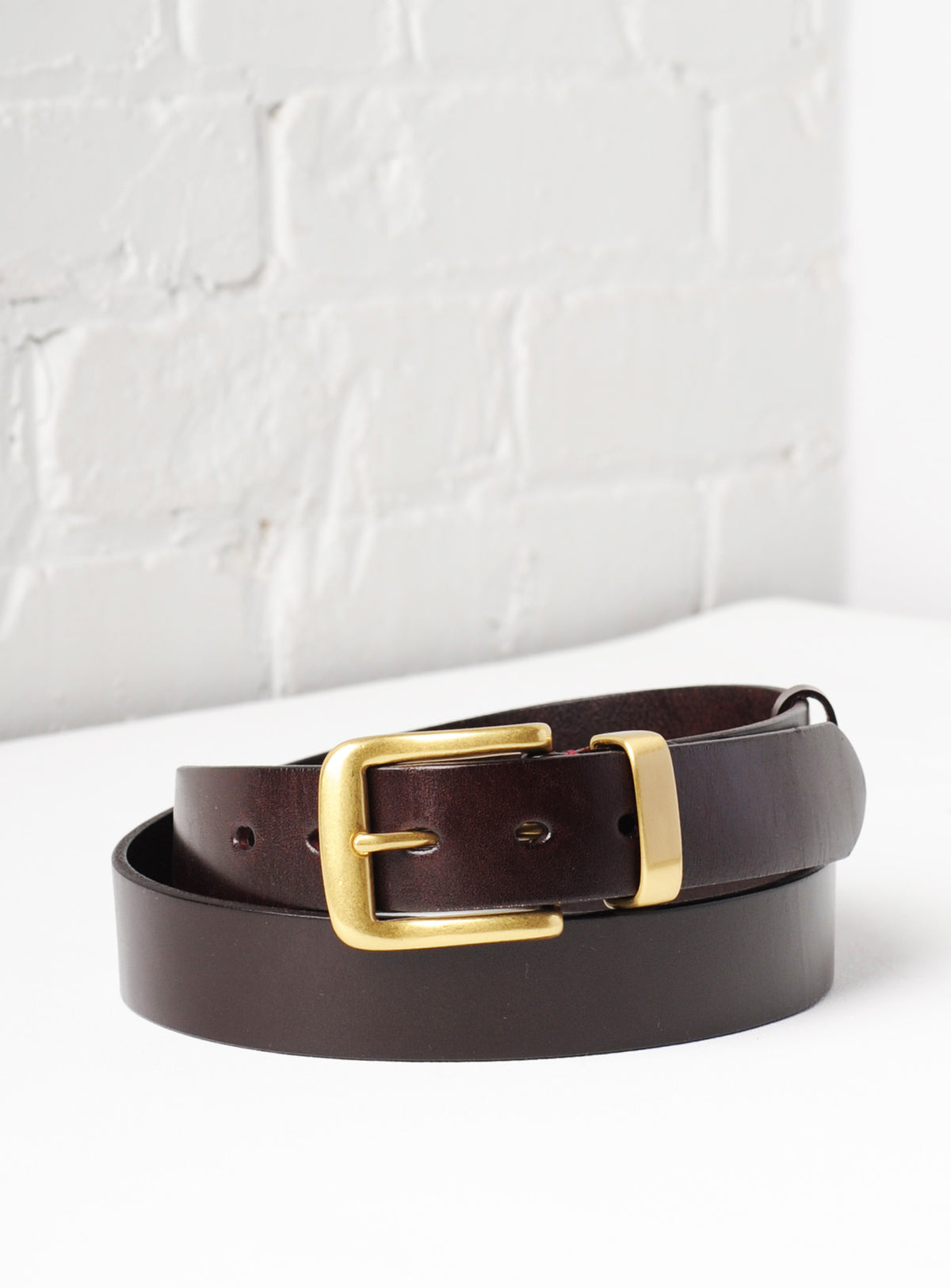 Veneto' Italian Leather Belt - Espresso – Uppdoo Design Studio