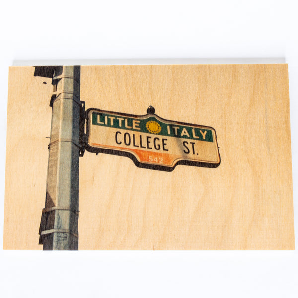 Resurfaced - College St. Sign Postcard