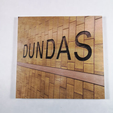 Resurfaced - Dundas Station Wood Print 8x8"