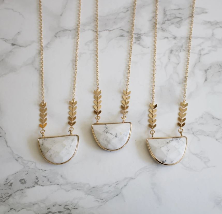 Harlow Howlite Necklace