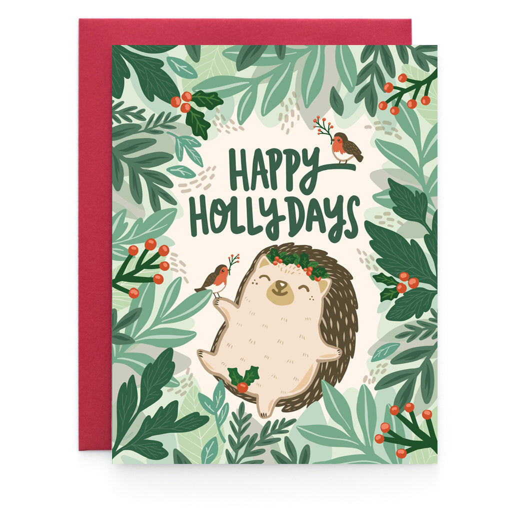 Art+Soul - Hedgehog Holiday Card