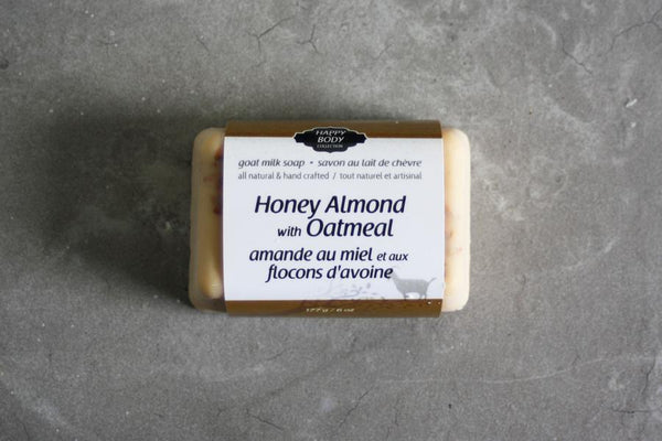 Happy Body Collection - Honey Almond with Oatmeal Goat Milk Soap