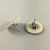 Catmamola Ceramics - Porcelain Stud Pie Earrings (Indigo)