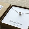 Beth + Olivia - SILVER SPHERE NECKLACE