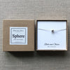 Beth + Olivia - Sphere Necklace Silver