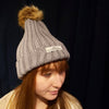 Uppdoo Studio - Pom pom Beanie Wool Blended Hat (French Grey)