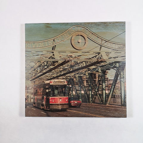 Resurfaced - Roncesvalles Bridge Wood Print 8x8"