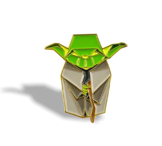 Origami Yoda Enamel Pin
